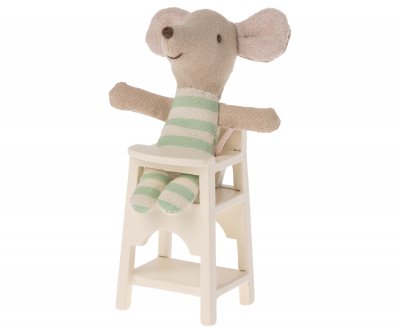 Maileg High chair, mouse - Off white