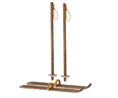 Maileg Ski and poles - Mum & Dad