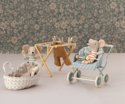 Maileg Sittvagn baby - Rose