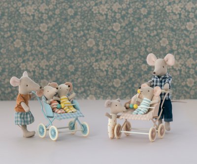 Maileg Sittvagn baby - Mint