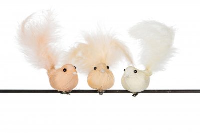 A lot Gyllene fåglar med clip 3-pack
