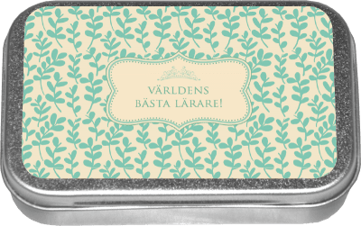 Sköna ting Pastillask - Världens bästa lärare!