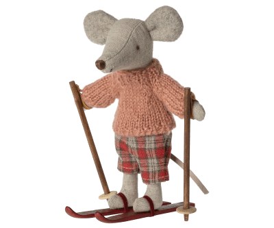Maileg Winter mouse with ski set - Big sister