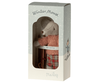 Maileg Winter mouse with ski set - Big sister