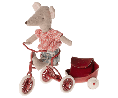 Maileg Tricycle mouse Big sister - red