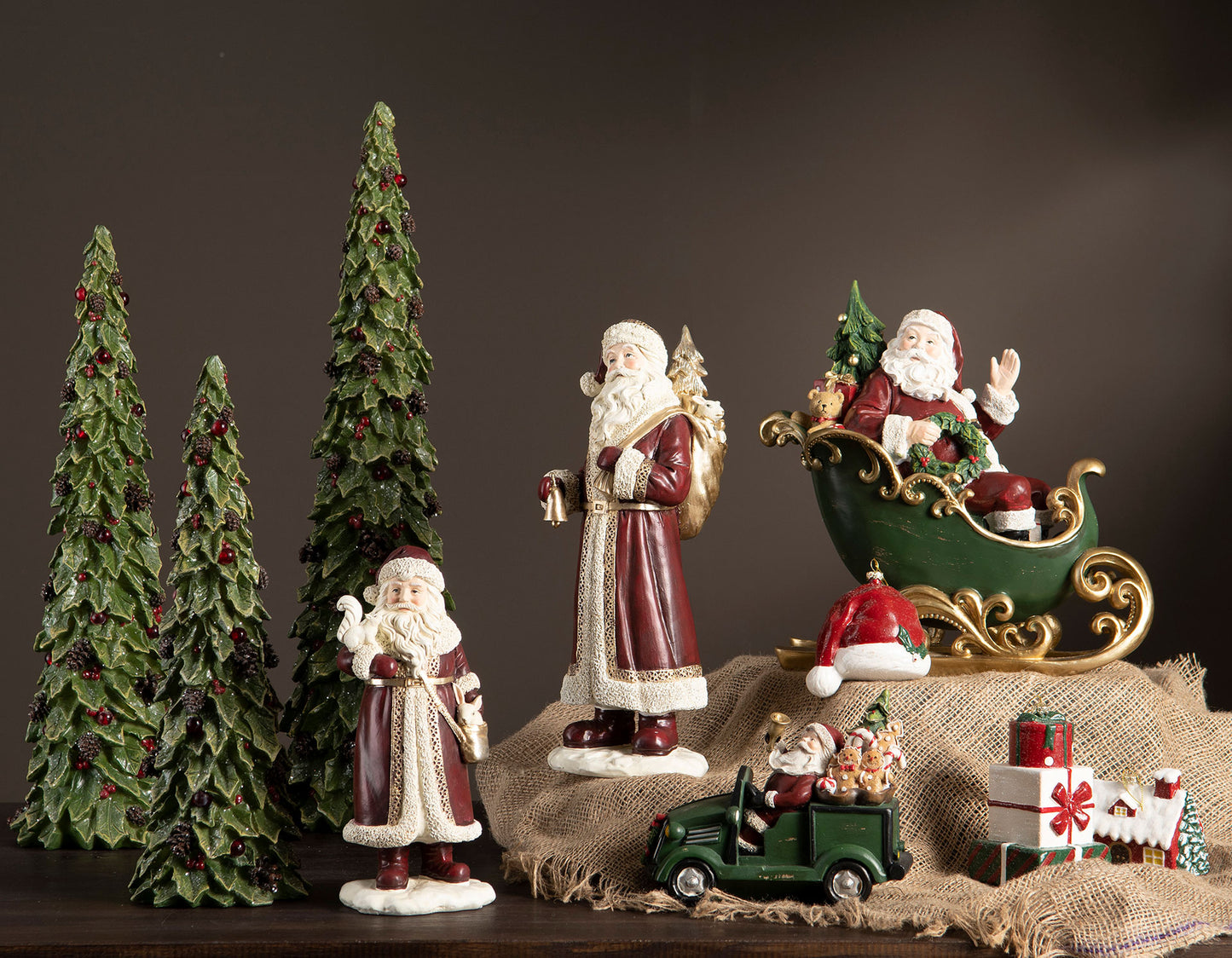 A lot Tomte Claus liten