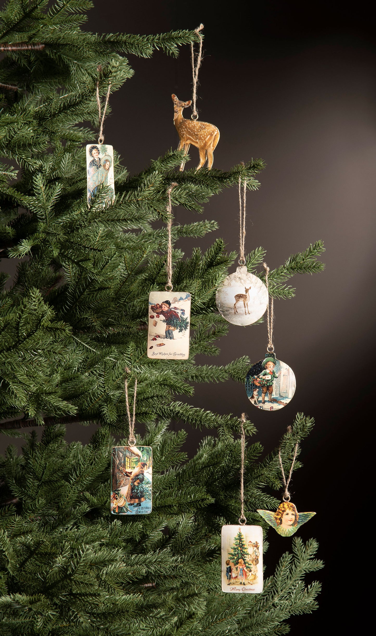 A lot Emaljhänge Nostalgi Tomte/Snögubbe