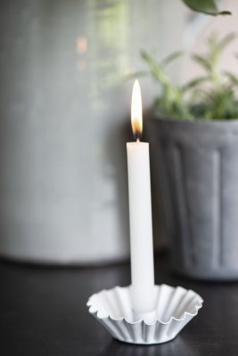 Ib Laursen Liten ljushållare vit