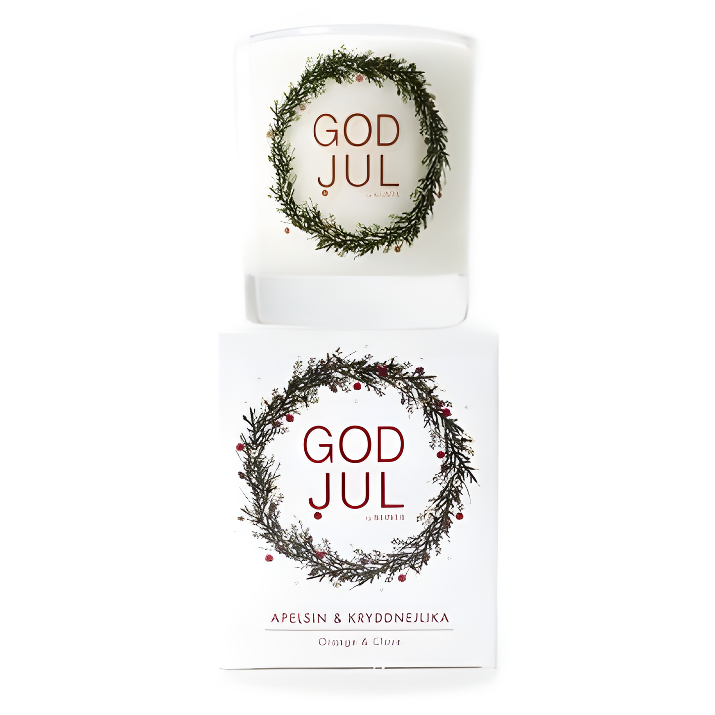 Köp Klinta Stort ljus God Jul - Apelsin & Kryddnejlika – Unik produkt från Taavola Gården