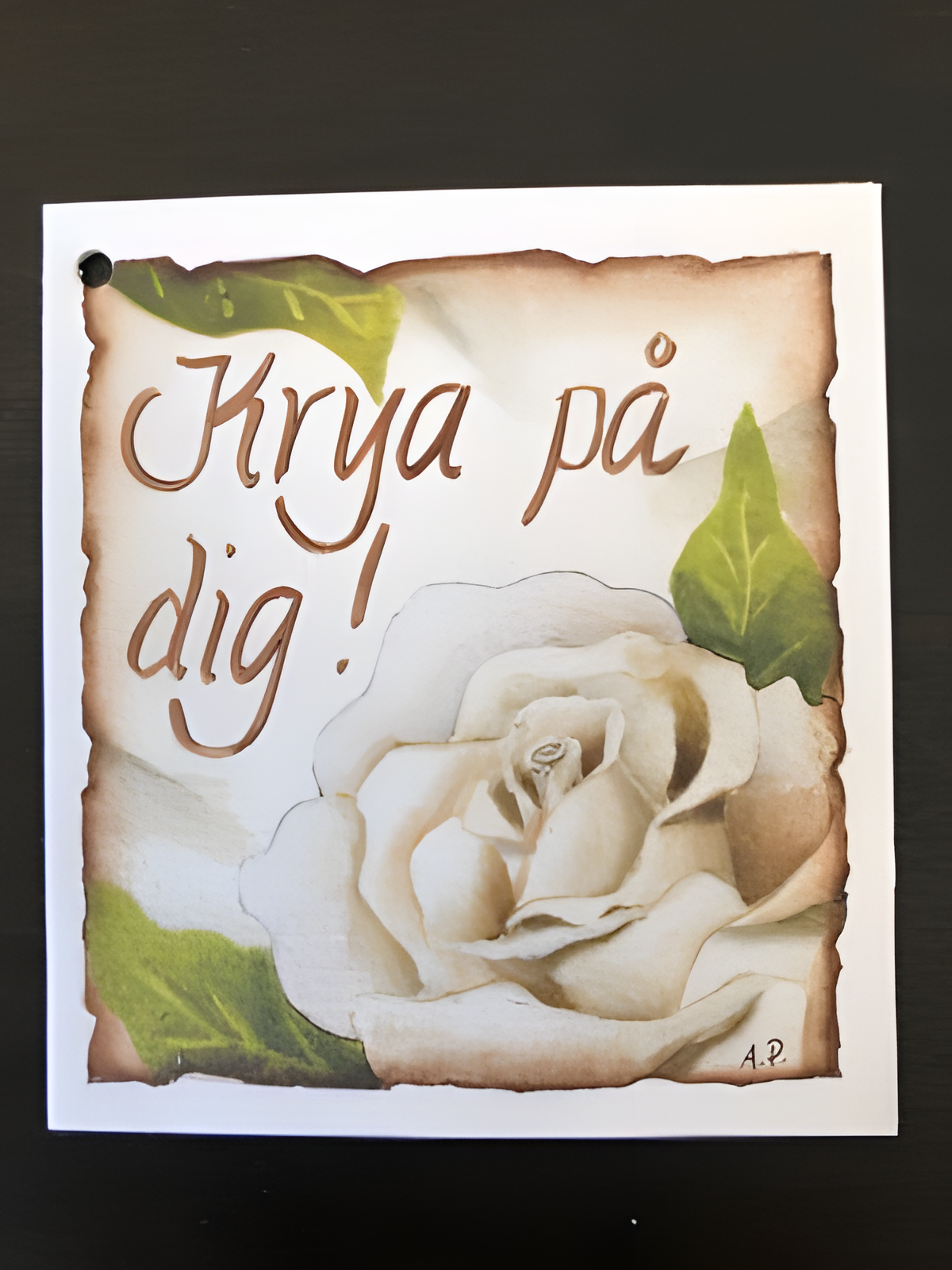 Köp Litet kort - Krya på dig! – Unik produkt från Taavola Gården
