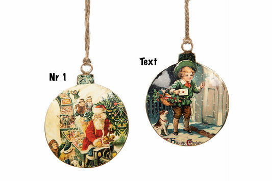 A lot Emaljhänge Nostalgi Tomte/Snögubbe