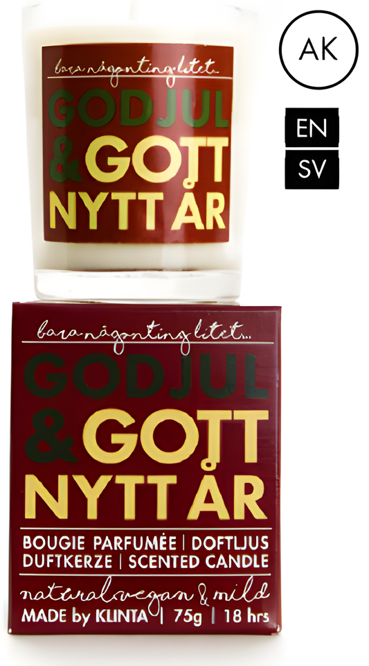 Köp Klinta Litet ljus God Jul & Gott Nytt År – Unik produkt från Taavola Gården