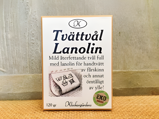Köp Klockargårdens Tvättvål Lanolin – Unik produkt från Taavola Gården