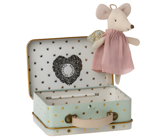 Köp Maileg Angel mouse in suitcase – Unik produkt från Taavola Gården
