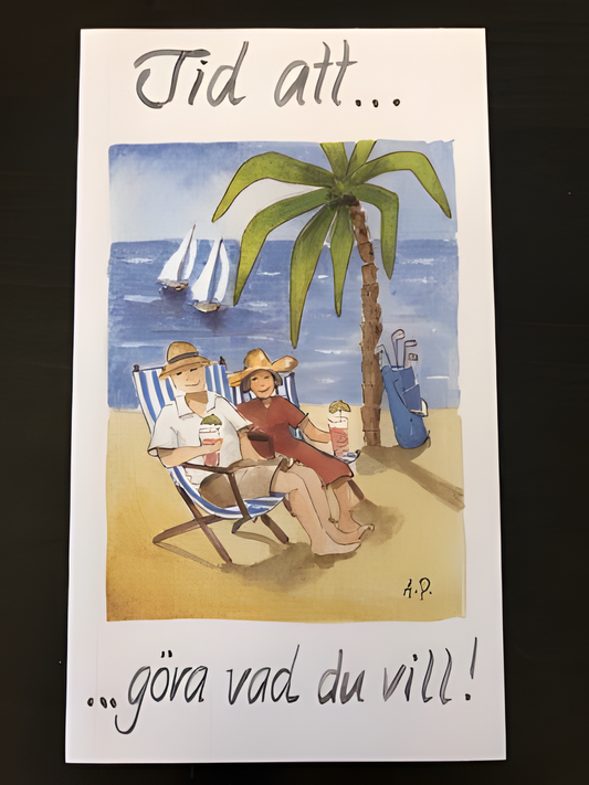 Köp Dubbelvikt kort - Tid att ...göra vad du vill! – Unik produkt från Taavola Gården