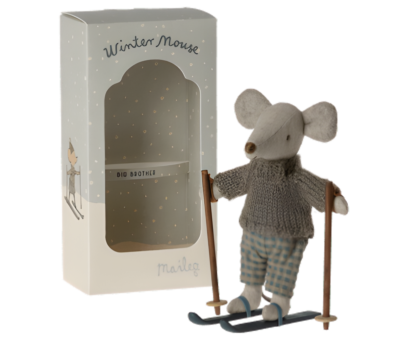 Köp Maileg Winter mouse with ski set - Big brother – Unik produkt från Taavola Gården