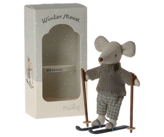 Köp Maileg Winter mouse with ski set - Big brother – Unik produkt från Taavola Gården