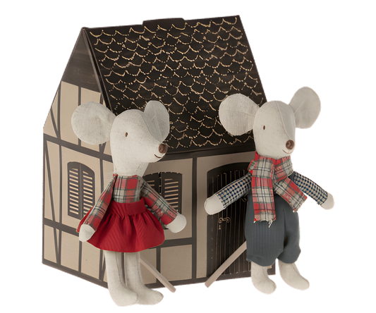 Köp Maileg Winter mice twins - little brother & sister – Unik produkt från Taavola Gården