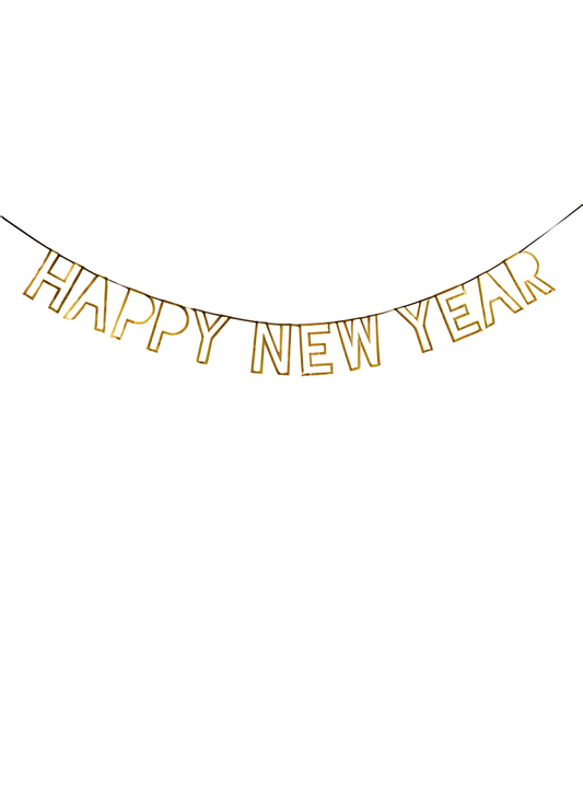 Köp Meri Meri Girlang Happy New Year – Unik produkt från Taavola Gården
