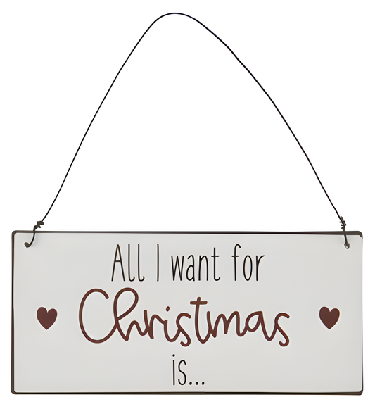 Köp Ib Laursen Skylt "All I want for Christmas is..." – Unik produkt från Taavola Gården
