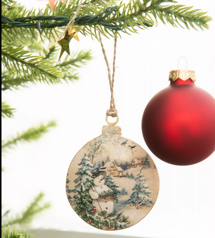 A lot Emaljhänge Nostalgi Tomte/Snögubbe